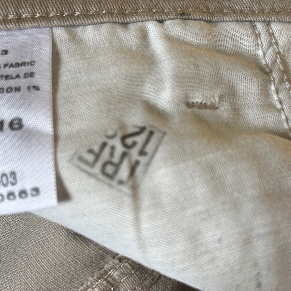 Riders by Lee Womens Khaki Pencil Midi Skirt Comfort Stretch Waist 12M W403516 - Picture 8 of 10